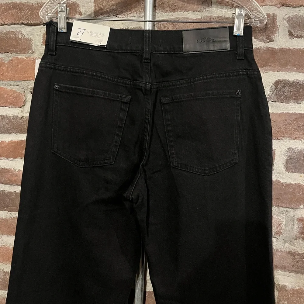 NWT 7 For All Mankind Black Flare Jeans